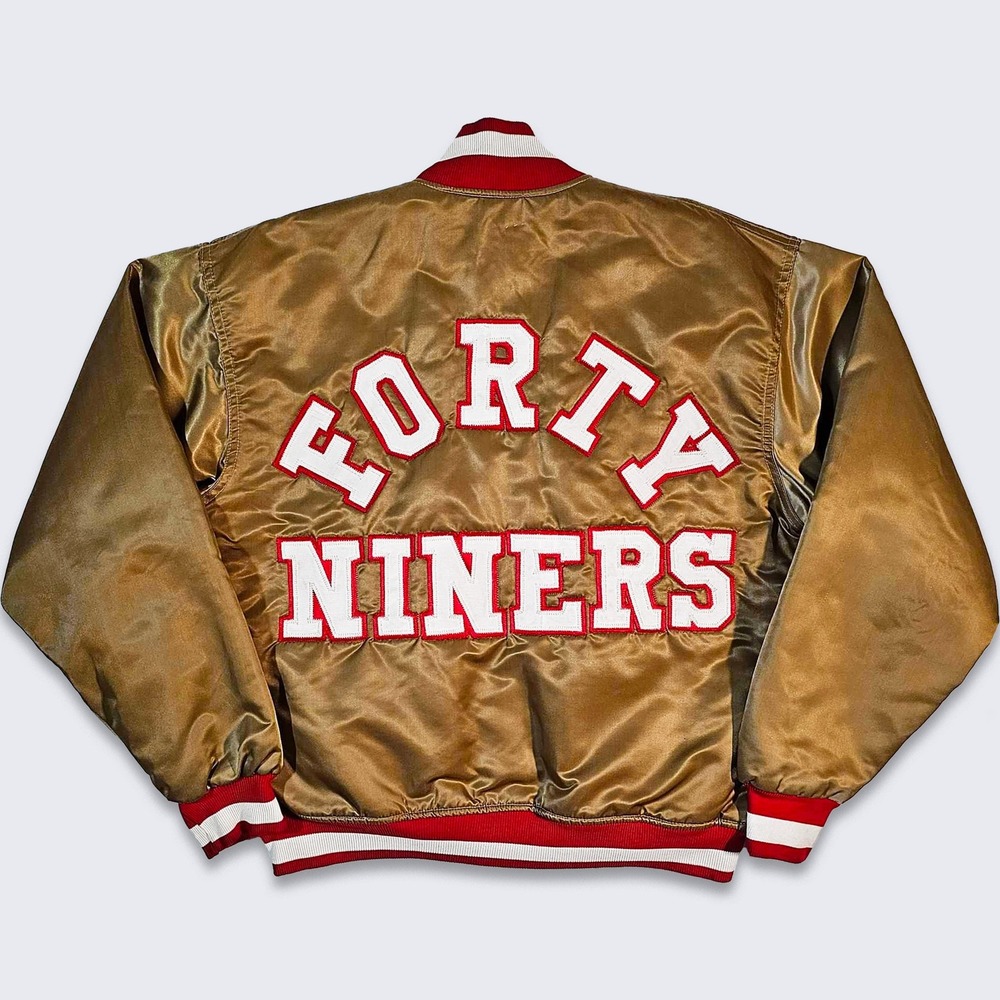 San Francisco 49ers Vintage 80s Felco Satin Bomber Jacket